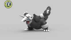 1/20 Scale World Zukan Evolution of Aggron Set - Pokemon Statue - EC-Studio