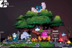 1/20 Scale World Zukan Evolution of Paras Set - Pokemon Resin Statue - ZR Studios