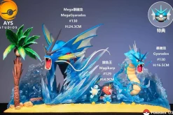 1/20 Scale World Zukan Evolution of Magikarp Set - Pokemon Resin Statue - AYS Studio