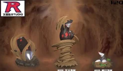 1/20 Scale World Zukan Evolution of Excadrill Set - Pokemon Resin Statue - Team Rocket Studio