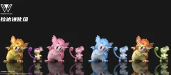 1/20 Scale World Zukan Evolution of Raticate Set - Pokemon Statue - Wonder Studio