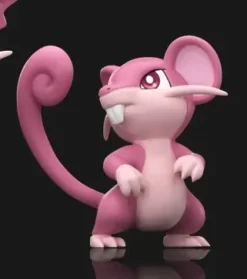 1/20 Scale World Zukan Evolution of Raticate Set - Pokemon Statue - Wonder Studio