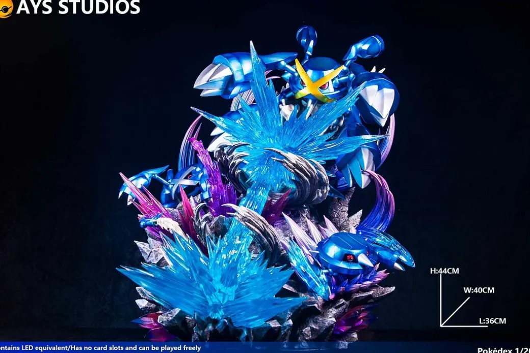 1/20 Scale World Zukan Evolution of Metagross & Mega Metagross - Pokemon Resin Statue - AYS Studios