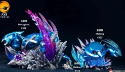1/20 Scale World Zukan Evolution of Metagross & Mega Metagross - Pokemon Resin Statue - AYS Studios