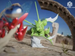 1/20 Scale World Zukan Evolution of Scyther Set - Pokemon Resin Statue - Flying Mouse Studio