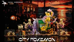 1/20 Scale World Zukan Evolution of Drowzee Set - Pokemon Resin Statue - JP Studio