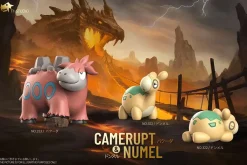 1/20 Scale World Zukan Evolution of Camerupt Set - Pokemon Statue - T1 Studio