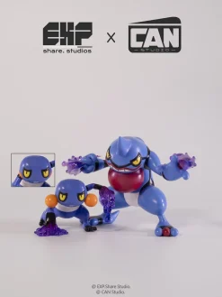 1/20 Scale World Zukan Evolution of Croagunk Set - Pokemon Resin Statue - EXP Share Studios