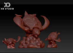 1/20 Scale World Zukan Evolution of Carracosta Set - Pokemon Resin Statue - XO Studio