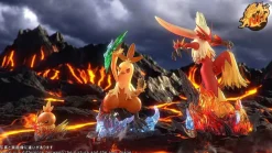 1/20 Scale World Zukan Evolution of Blaziken Set - Pokemon Resin Statue - NP Studio