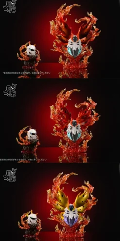1/20 Scale World Zukan Evolution of Volcarona Set - Pokemon Statue - YueZhiShi Studio
