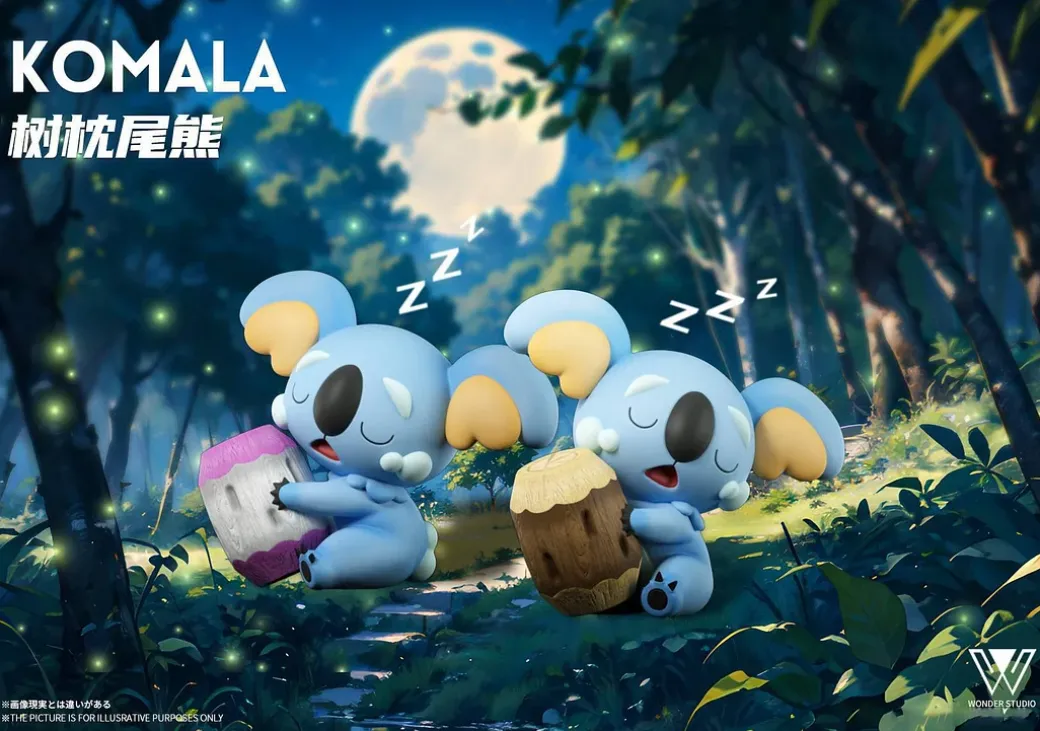 1/20 Scale World Zukan Evolution of Ninetales Set & Komala - Pokemon Resin Statue - Wonder Studio