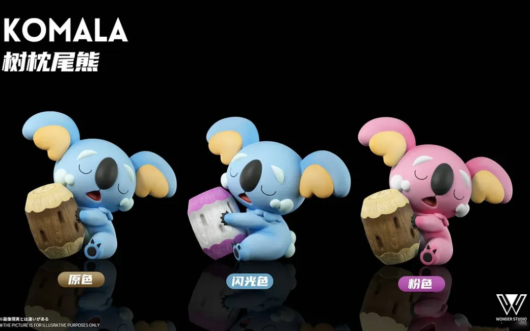 1/20 Scale World Zukan Evolution of Ninetales Set & Komala - Pokemon Resin Statue - Wonder Studio