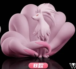 1/20 Scale World Zukan Evolution of Ninetales Set & Komala - Pokemon Resin Statue - Wonder Studio