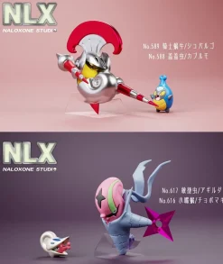 1/20 Scale World Zukan Evolution of Escavalier Set & Accelgor Set - Pokemon Resin Statue - Naloxone Studio