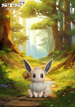 1/20 Scale World Zukan Evolution of Eevee - Pokemon Resin Statue - STS Studio