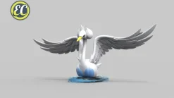 1/20 Scale World Zukan Evolution of Swanna Set - Pokemon Statue - EC-Studio