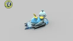 1/20 Scale World Zukan Evolution of Swanna Set - Pokemon Statue - EC-Studio