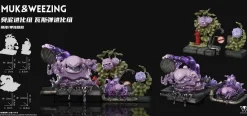 1/20 Scale World Zukan Evolution of Grimer Set & Koffing Set - Pokemon Resin Statue - Wonder Studio