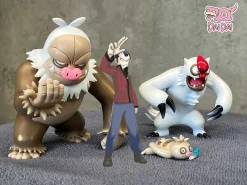 1/20 Scale World Zukan Evolution of Slaking Set - Pokemon Resin Statue - DaiDai Studio
