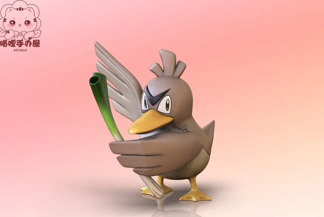 1/20 Scale World Zukan Farfetch'd & Galar Farfetch'd & Sirfetch'd - Pokemon Statue - MiaoLi Studio