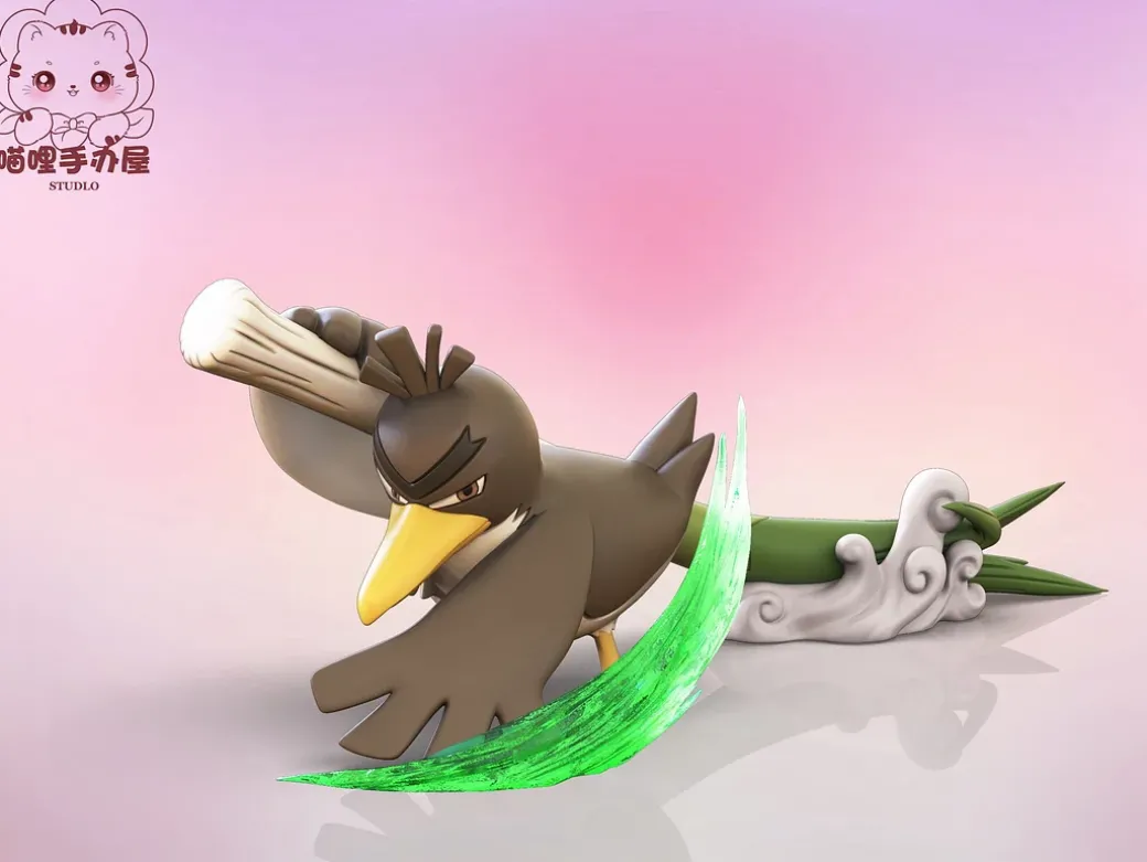 1/20 Scale World Zukan Farfetch'd & Galar Farfetch'd & Sirfetch'd - Pokemon Statue - MiaoLi Studio