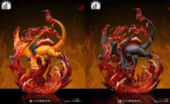 1/20 Scale World Zukan Flamethrower Charizard - Pokemon Resin Statue - Amazing Museum Studio