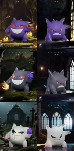1/20 Scale World Zukan Gengar - Pokemon Statue - Wonder Studio