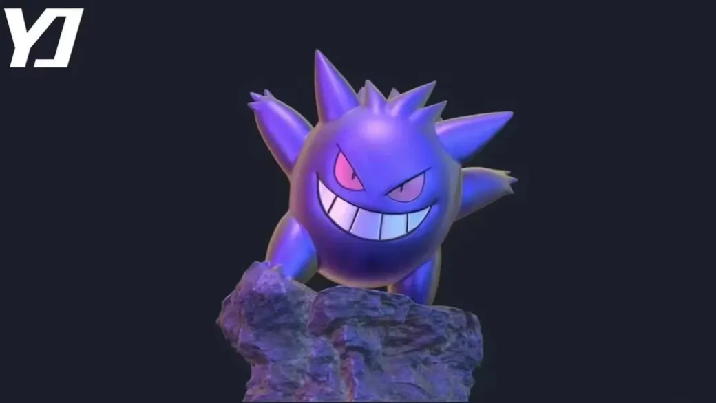 1/20 Scale World Zukan Gengar - Pokemon Resin Statue - YD Studio