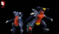1/20 Scale World Zukan Gible Evolution Set - Pokemon Statue - SKT Studio