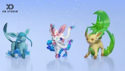 1/20 Scale World Zukan Glaceon & Sylveon & Leafeon - Pokemon Resin Statue - XO Studio