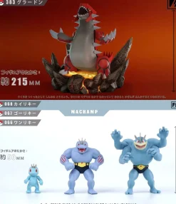 1/20 Scale World Zukan Groudon & Evolution of Machamp Set - Pokemon Resin Statue - VS Studio