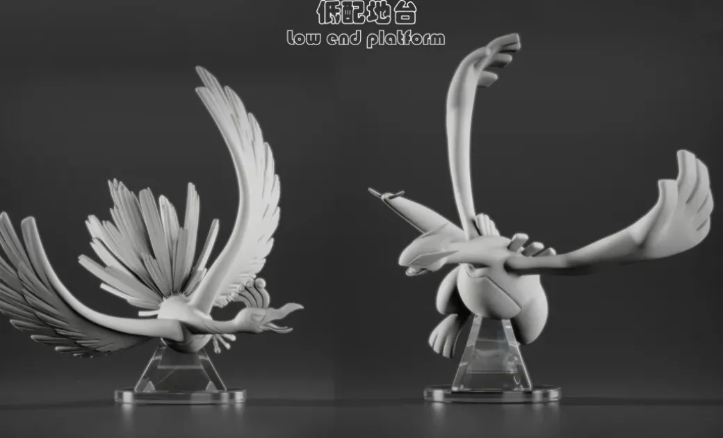 1/20 Scale World Zukan Ho-Oh & Lugia - Pokemon Resin Statue - My-Studio