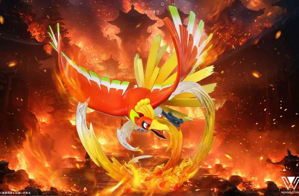 1/20 Scale World Zukan Ho-Oh & Lugia - Pokemon Resin Statue - Wonder Studio