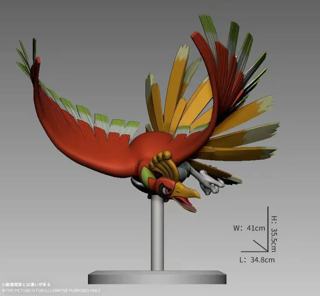 1/20 Scale World Zukan Ho-Oh & Lugia - Pokemon Resin Statue - Wonder Studio