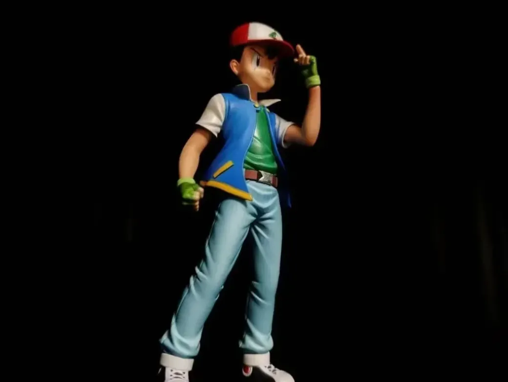 1/20 Scale World Zukan Jasmine & Ash Ketchum & Blue Oak - Pokemon Resin Statue - Boom Studio