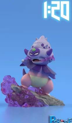 1/20 Scale World Zukan Kanto & Galarian Region Slowpoke Family - Pokemon Resin Statue - PCHouse Studios