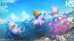 1/20 Scale World Zukan Kanto & Galarian Region Slowpoke Family - Pokemon Resin Statue - PCHouse Studios
