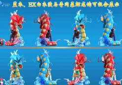 1/20 Scale World Zukan Lance & Gyarados - Pokemon Resin Statue - QN Studios