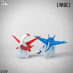 1/20 Scale World Zukan Latias & Latios - Pokemon Resin Statue - JP Studio