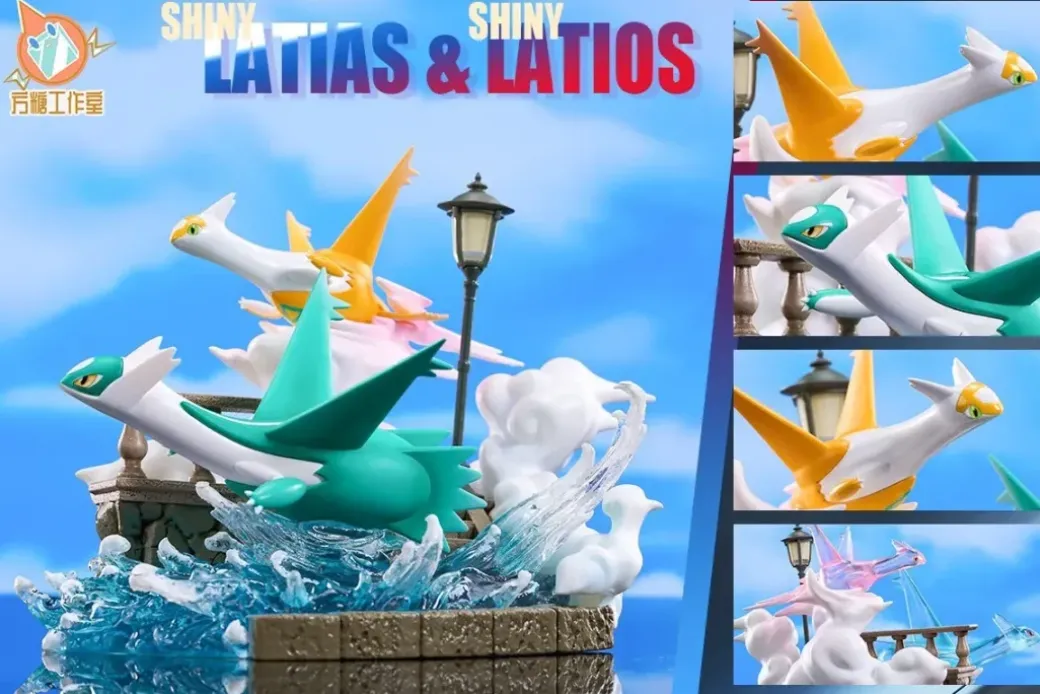 1/20 Scale World Zukan Latias & Latios - Pokemon Resin Statue - FangTang Studio