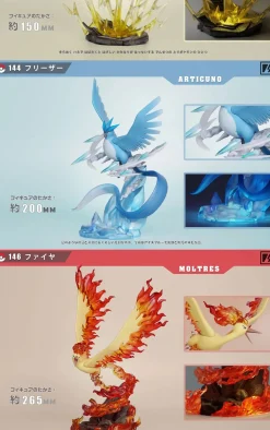 1/20 Scale World Zukan Legendary Birds Set - Pokemon Resin Statue - VS Studio