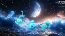 1/20 Scale World Zukan Manaphy & Phione - Pokemon Statue - ZaoWuGuan Studio