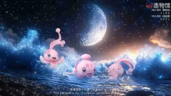 1/20 Scale World Zukan Manaphy & Phione - Pokemon Statue - ZaoWuGuan Studio