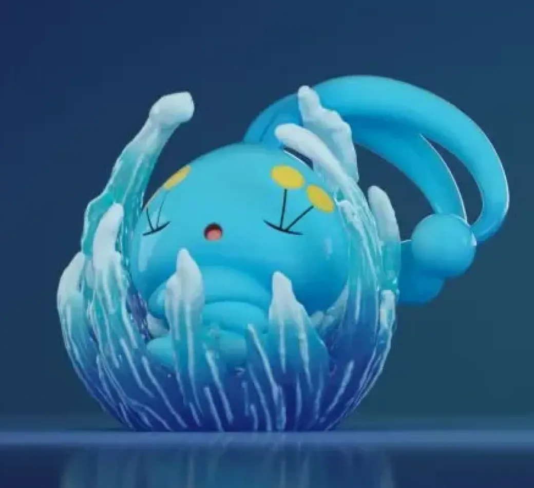 1/20 Scale World Zukan Manaphy & Phione - Pokemon Statue - ZaoWuGuan Studio
