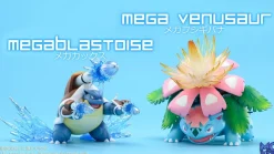 1/20 Scale World Zukan Mega Blastoise & Mega Venusaur - Pokemon Resin Statue - MG Studios