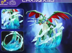 1/20 Scale World Zukan Mega Charizard X - Pokemon Resin Statue - DM Studios