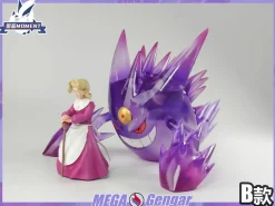 1/20 Scale World Zukan Mega Gengar - Pokemon Resin Statue - Tujian MOMENT Studios