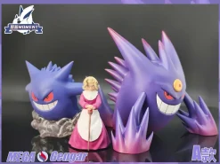1/20 Scale World Zukan Mega Gengar - Pokemon Resin Statue - Tujian MOMENT Studios