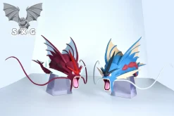 1/20 Scale World Zukan Mega Gengar & Mega Gyarados - Pokemon Resin Statue - SXG Studios